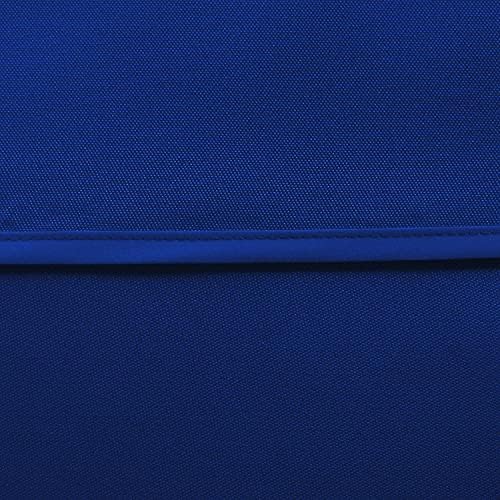 LUSHVIDA Round Outdoor Tablecloth with Umbrella Hole 60 Inch Blue - Image 5