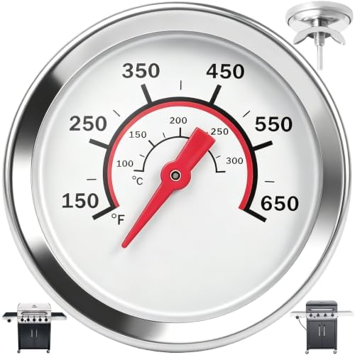G432-8L00-W1 Lid Temperature Gauge for Charbroil Advantage 4/6 Burner Grill by PETKAO