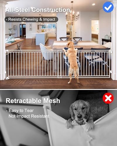58-108" Extra Wide Baby Gate for Large Opening, Safety Extra Long Dog Gate - Image 4