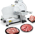 VEVOR Commercial Meat Slicer, 320W Electric Deli Slicer Machine with 10 inch SUS420 Blade, 0-0.4 inch Adjustable Thickness, for Frozen Meat, Ham, Baguett, Steak by VEVOR