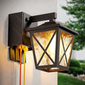 Ehaho Porch Light with GFCI Outlet Aircraft Grade Aluminum Alloy Bronze 1PC by Ehaho