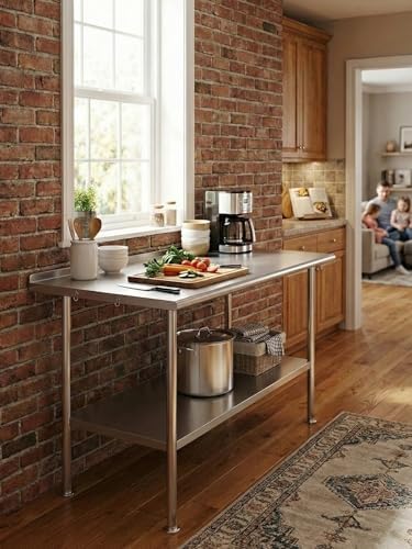 Atelicf NSF Stainless Steel Prep Table 30X60 inch with Backsplash - Image 2
