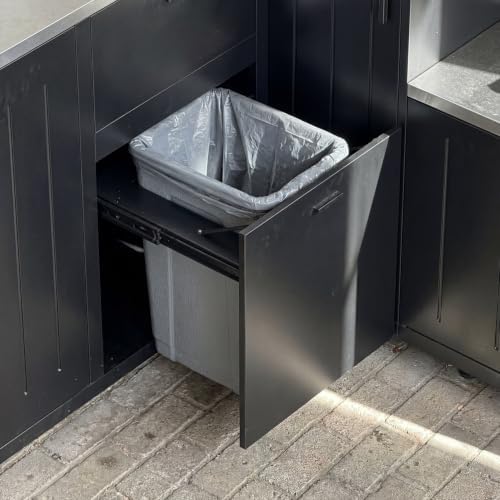 130“ Large Outdoor Kitchen Island for BBQ Gas Grill, Black - Image 6