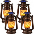 Marlrin Solar Lanterns Outdoor Waterproof 4 Pack LED Flickering Light by Marlrin