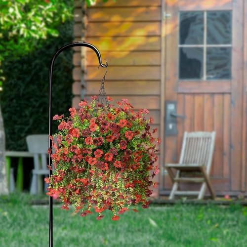 ZFProcess Artificial Hanging Flowers for Outdoors Fall Decoration - Image 6