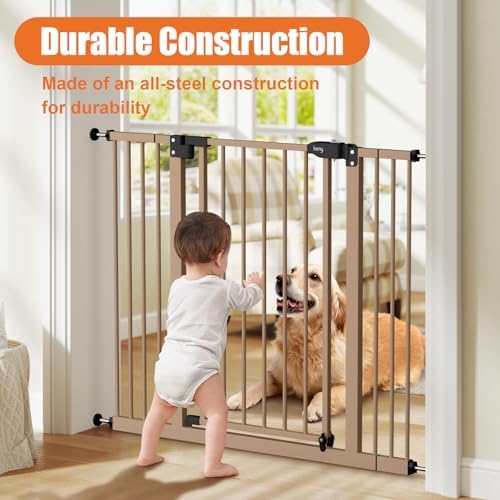 keny 29"-42.5" Baby Gate for Stairs, Auto Close Safety Dog Gate - Image 2