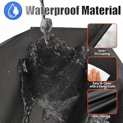 i COVER Grill Cover, 70 inch BBQ Grill Cover for Outdoor Grill, Waterproof BBQ Cover, Fade Resistant Large Barbecue Gas Grill Covers for Weber, Charbroil, Brinkmann, Nexgrill and More - Image 5
