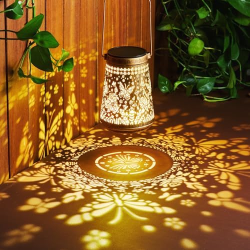 2 Pack Solar Lanterns Outdoor Waterproof, Birthday Gifts for Women Mom - Image 2