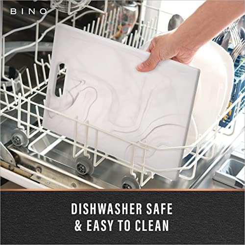 BINO Cutting Board - 3-Piece Chopping Boards | BPA-Free Plastic, Durable, Multipurpose, Dual-Sided, Dishwasher Safe, Easy to Clean | Charcuterie Accessories | Home & Kitchen Utensils - Image 5