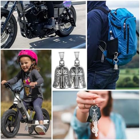 Motorcycle Bell Guardian Angel Gremlin Lucky Charm Gift For Riders - Image 2