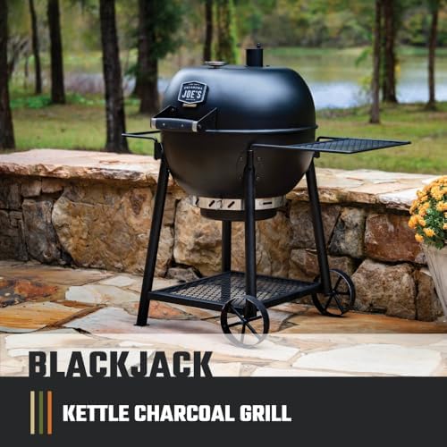 Oklahoma Joe's Blackjack 21.5 in. Heavy-Duty Kettle Charcoal Grill with 382 sq. in. Cooking Area, Black - Image 2