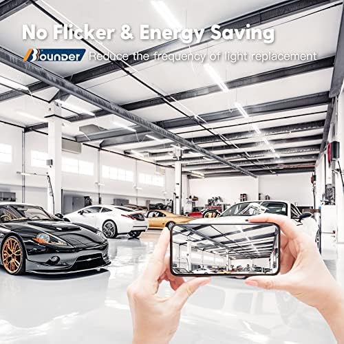 BBOUNDER 4Pack 2FT LED Shop Light, 65000K, 2200LM, Linkable for Garage - Image 5