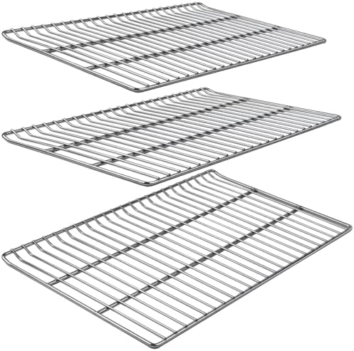 Cooking Grate Replacement Parts for Masterbuilt 40 Inch Electric Smoker, 19.69" x 12.28" Grill Grids, Smoker Grates for Masterbuilt MB20070115, MB20072918, MB20074719, MB20072916, 3 Pack by COMVIEE