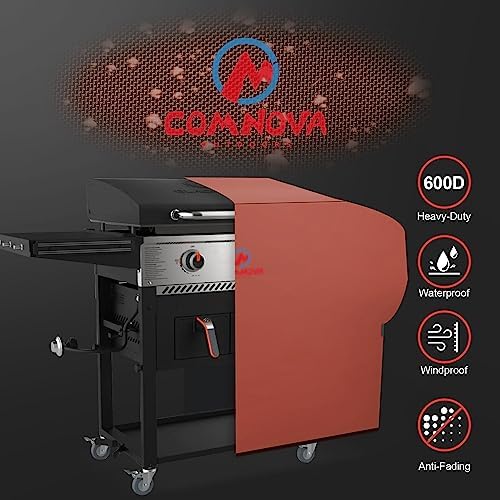 M COMNOVA OUTDOORS 28 Inch Griddle Cover - Blackstone Pro Series Compatible, Heavy Duty Waterproof, Orange - Image 3