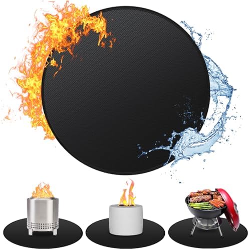 19.5" Fire Pit Mat for Solo Stove Mesa Tabletop Fire Pit, Fireproof Mat for Solo Stove Accessories, Small Under Grill Pad to Protect Your Table, Easy to Clean, Reusable by Huchiz
