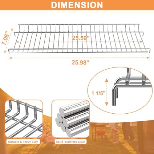 Warming Rack for Home Depot Nexgrill 720-0830H Replacement 4 Burner Grills - Image 4
