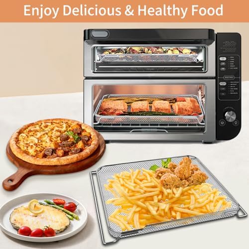 Smart Double Oven Accessories for Ninja DCT401 DCT451 12 in 1, 13''×12.6'' Steel Toaster Replacement Parts Accessories Dehydrator Grill Rack for Ninja DCT601 DCT651 DCT402BK Smart Oven - Image 7