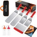 HOMENOTE Red Griddle Accessories Kit, Griddle Spatula Set for Blackstone by HOMENOTE