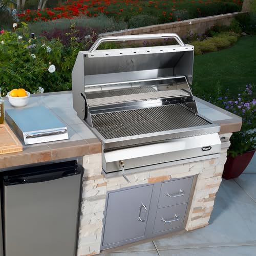 Hygrill 32-inch Stainless Steel Built-In Charcoal Grill for Outdoor Kitchen - Image 7