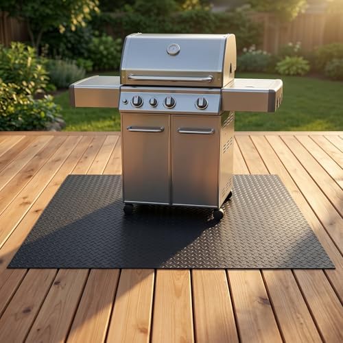 65"*40" Under Grill Mats for Outdoor Grill(XX Large-2 Packs) by indiedouker