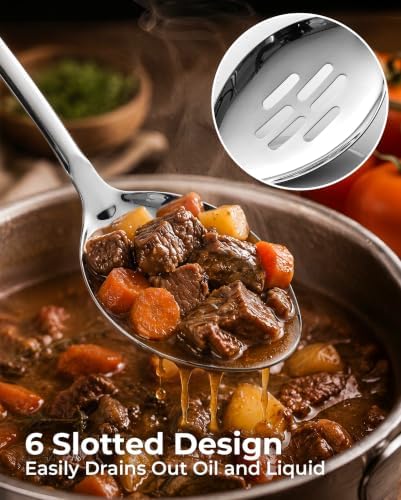 Zulay Kitchen Stainless Steel Slotted Spoon - Image 5