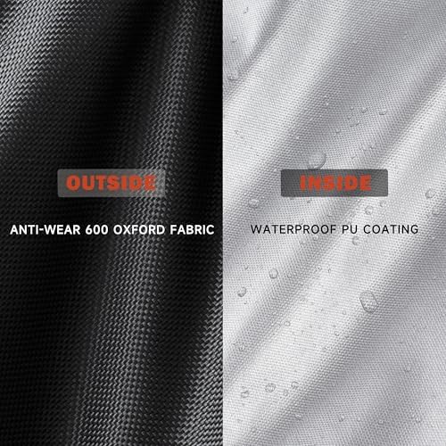 Pizza Oven Cover for Blackstone 2238 Outdoor Pizza Oven, Heavy-Duty 600D Protective Cover for Blackstone 13" Tabletop Rotating Pizza Oven - Image 4