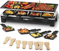 Raclette Table Grill, CUSIMAX Electric Indoor Grill Korean BBQ Grill, Black by CUSIMAX