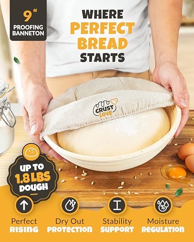 CRUSTLOVE 5 QT Enameled Dutch Oven for Bread Baking with Lid & Starter Kit - Image 4