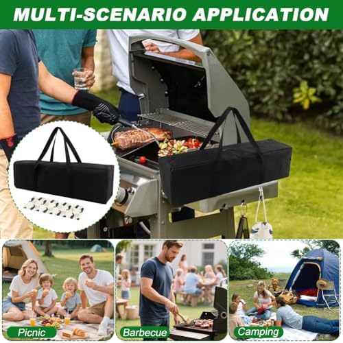 Grill Tool Storage Bag, 23.6 Inch Oxford Cloth BBQ Carry Bag - Image 6