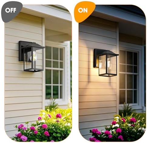 MATAMEYE Outdoor Wall Light Fixture, Exterior Waterproof Porch Lighting - Image 5