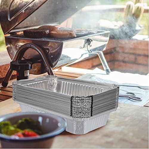 Waytiffer 20Pack Drip Pans Compatible with Weber Grills Spirit Gas Grills, Q Grills, Genesis and Genesis II LX 200 300 Series,Disposable Aluminum Foil BBQ Grease Trays, 8.5 x 6 Inch (Pack of 2) - Image 4