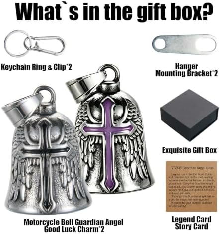 Motorcycle Bell Guardian Angel Gremlin Lucky Charm Gift For Riders - Image 6