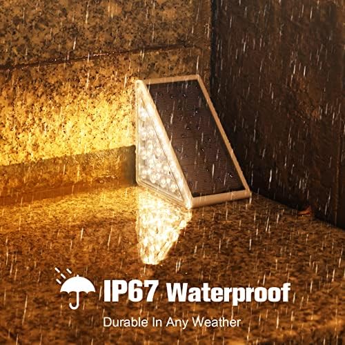 VOLISUN Solar Stair Lights 24 Pack, Solar Step Lights Outdoor Waterproof - Image 4