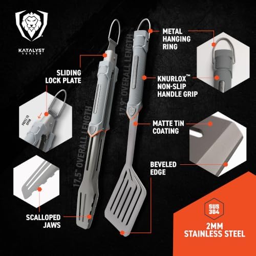 Dalstrong BBQ Spatula & Locking Tongs Set - 18" Spatula & 16" Tongs - Image 6