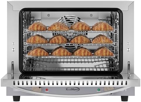 KoolMore 19 in. Countertop Convection Oven for Quarter-Size Pans with 3 Racks 1440W of Power in Stainless-Steel, 0.8 cu. ft. ETL Listed (KM-CTCO-08) - Image 2
