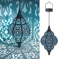 Hapjoy Hanging Solar Lights Outdoor Garden Decor Solar Lantern Waterproof Plastic Moroccan Outdoor Decorations for Patio Pathway Yard Backyard Garden Decorative (2, Black) by Hapjoy