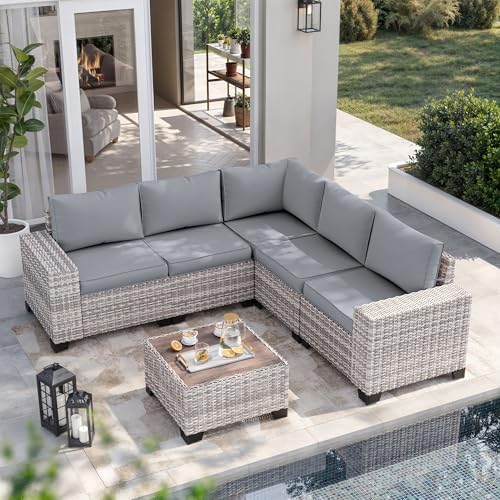 Outdoor Patio Furniture Set PE Wicker Rattan Outdoor Sectional Sofa by MuphyersPatioFurniture