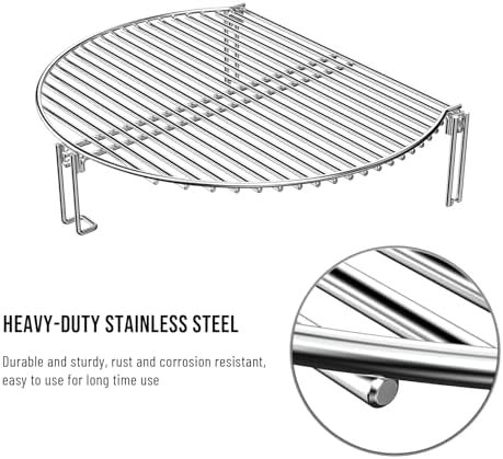 Skyflame Charkettle Stainless Steel Grill Expander Cooking Grate - Image 3