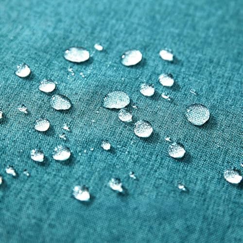 MIULEE Decorative Outdoor Pillow Covers Euro Waterproof 26x26 Turquoise - Image 2
