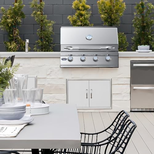 Hygrill STD Series 32-Inch Built In Grill, Stainless Steel 4-Burner Grill - Image 6