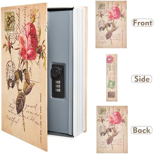 Decorative Book Safe with Combination Lock, Diversion Faux Book Hidden Safe - Image 7