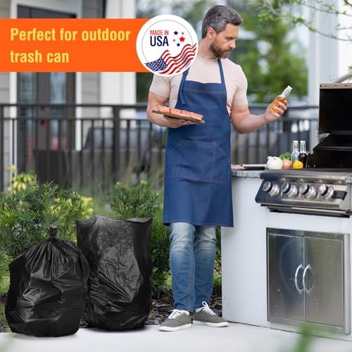 Delxo 30-33 Gallon Trash Bags, 2000 Count Bulk Value Large Garbage Bags - Image 6