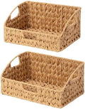 GRANNY SAYS Wicker Storage Basket, Trapezoid Woven Baskets for Storage by GRANNYSAYS