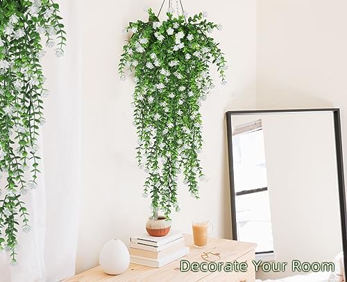 RECUTMS Artificial Hanging Plants Fake Hanging Vines Outdoor Faux Draping - Image 6