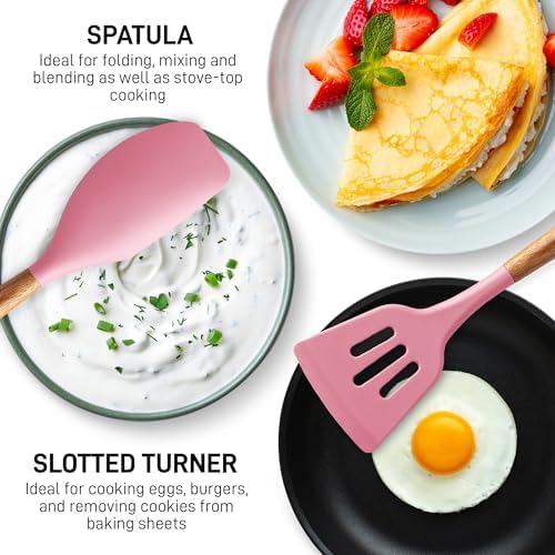 Zulay Kitchen 5 Piece Silicone Utensil Set - Image 5