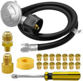 Natural Gas to Propane Conversion Kit for Weber Genesis,Genesis II,for Weber Spirit II 310/315/210–Includes 5FT Propane Regulator Hose for Weber Grills,14 Orifices (3 Sizes),3/8”Fittings and Tools. by Unknown
