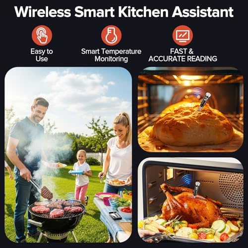 Smart Wireless Meat Thermometer, 2 Probes, WiFi Base with Magnetic Mount - Image 7