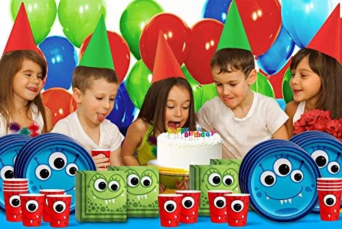 Mighty Monster Birthday Party Supplies Set Plates Napkins Cups Tableware Kit for 16 - Image 7