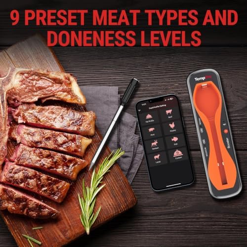 TempPro TempSpike 500 ft Wireless Meat Thermometer Digital for Cooking - Image 6
