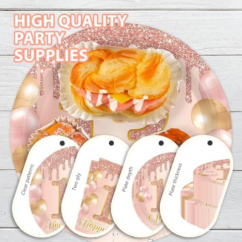 168Pcs 13th Birthday Party Supplies for Girls, Serves 24 - Image 3